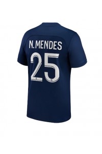 Paris Saint-Germain Nuno Mendes #25 Fotballdrakt Hjemme Klær 2022-23 Korte ermer